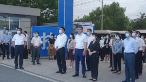 泰州市委書記朱立凡、泰州市長萬聞華分別率隊 蒞臨我司視察